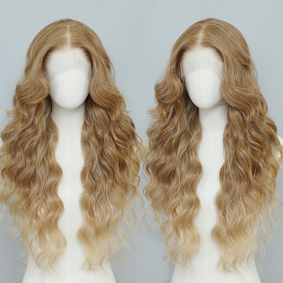 Ombre Blonde Synthetic Lace Front Wigs for Stunning Styles
