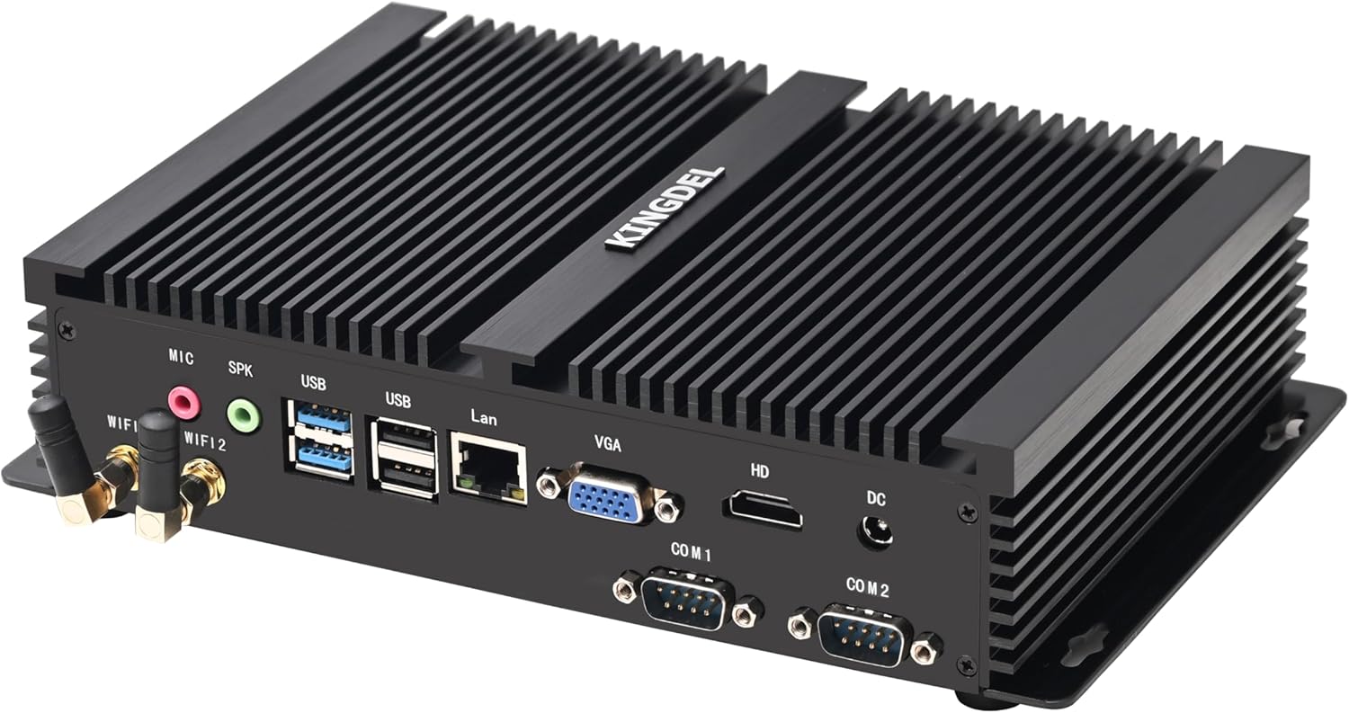Fanless Desktop PC with i7 12th Gen, 64GB RAM, 2TB SSD