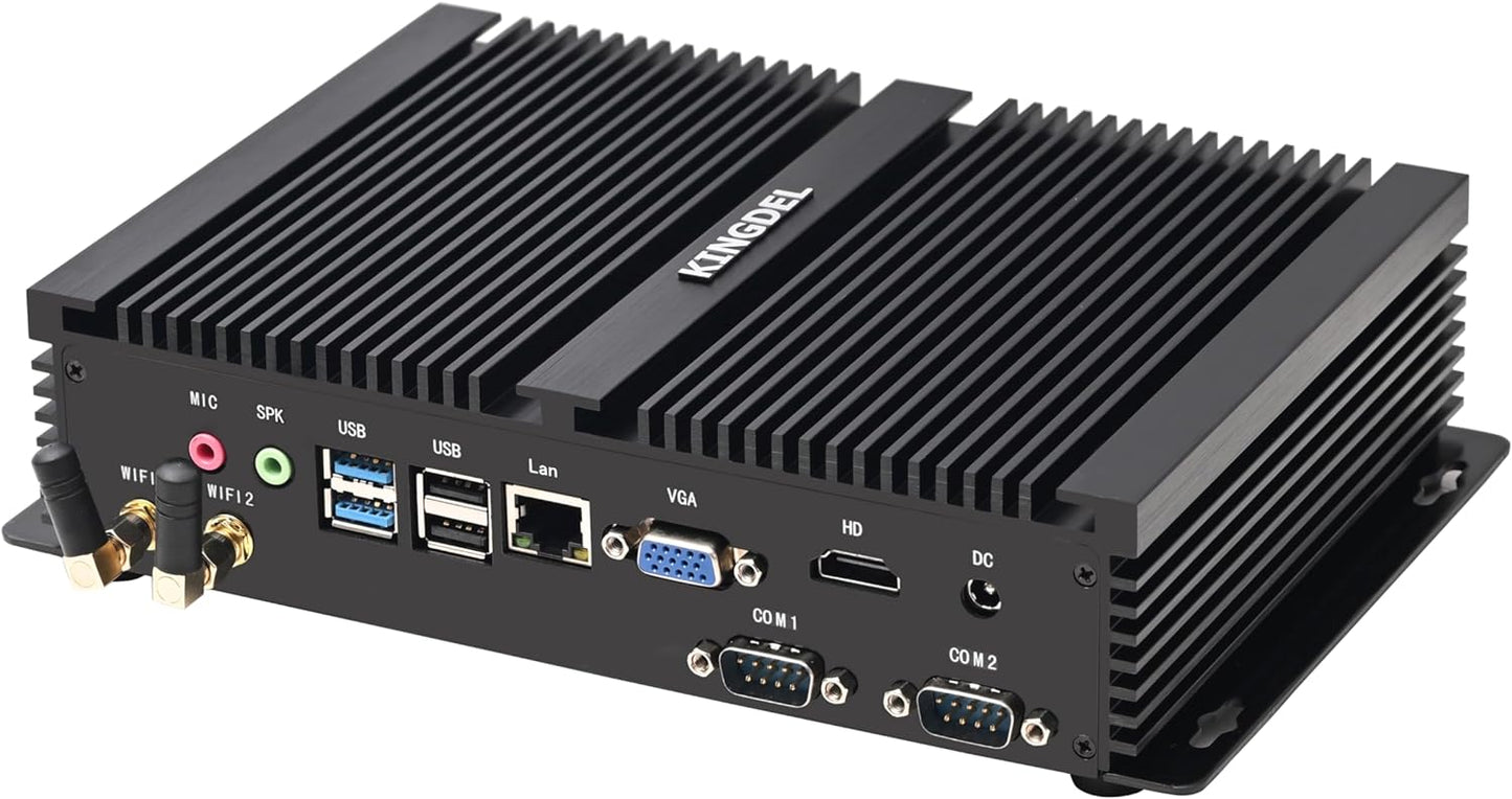 KINGDEL Industrial Mini PC: Fanless i7 12th Gen Business Computer