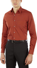 Van Heusen Men's Dress Shirt Fitted Poplin Solid - Classic Wrinkle tie