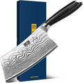Cleaver Knife 7 in Razor Sharp High Carbon Powder Steel - Heavy Duty