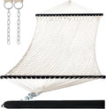 Double Rope Hammock 13ft for 2 Person - Breathable Outdoor Relaxation