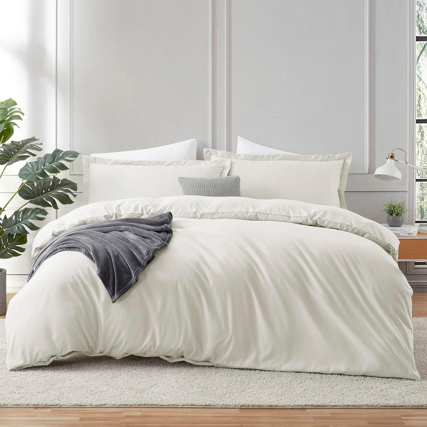 Hearth & Harbor Off White King Size Duvet Cover Set Review