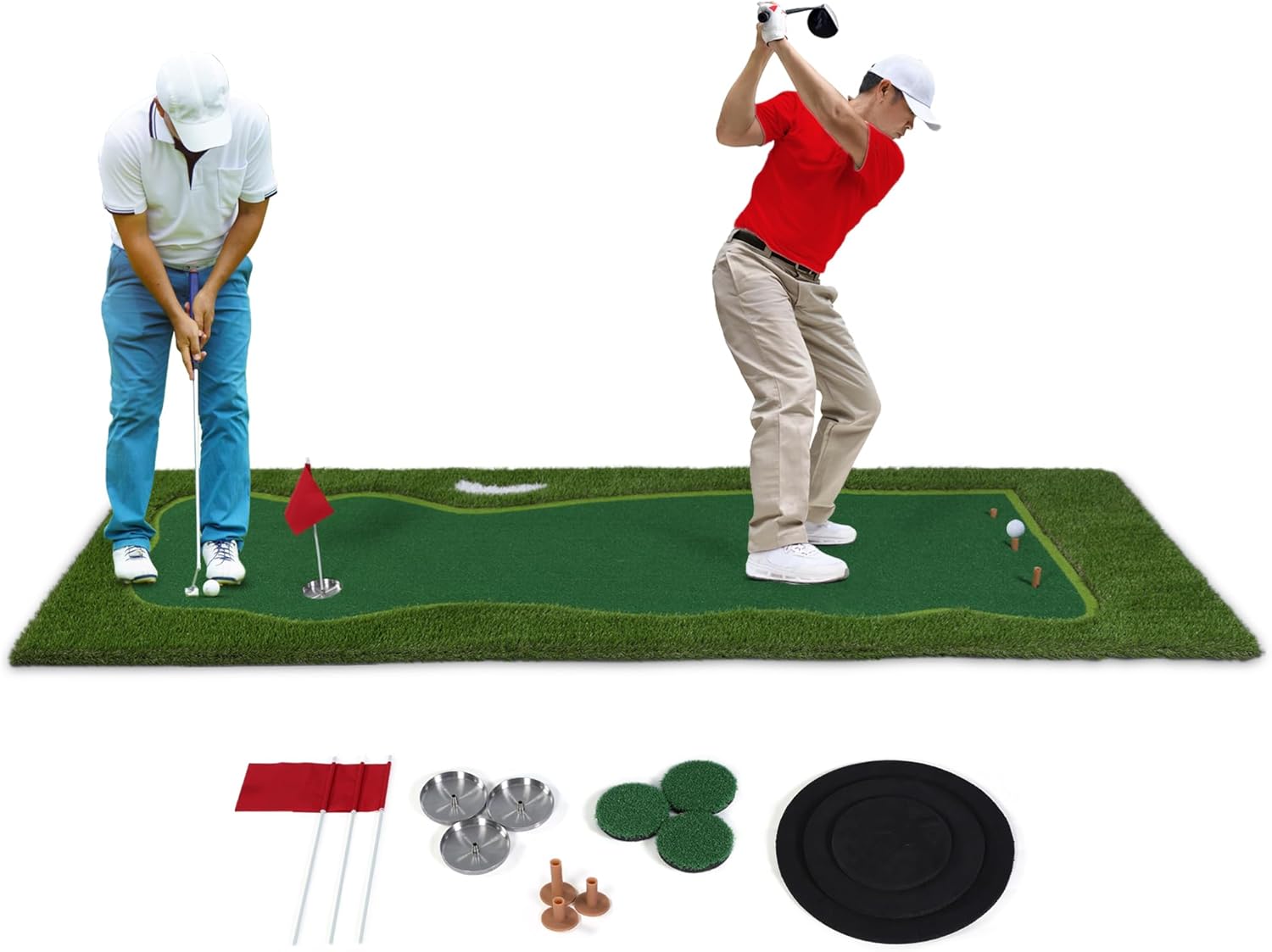 Premium 2-in-1 Golf Trainer Set