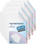 Clear Sheet Protectors with Tabs, 8 Tabs, 32 Sets - Organized Binder