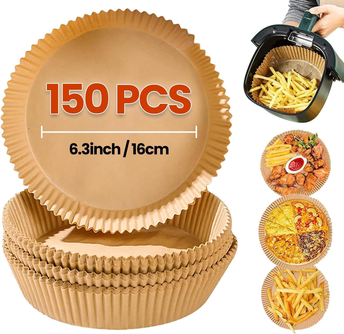 Brynix Air Fryer Liners: Non-Stick & Heat-Resistant