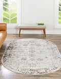 Unique Loom Sofia Collection Area Rug - Casino Oval 4 ft 1 in x 6 ft 1
