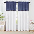 Farmhouse Cotton Linen Curtains for Living Room - Boho Style