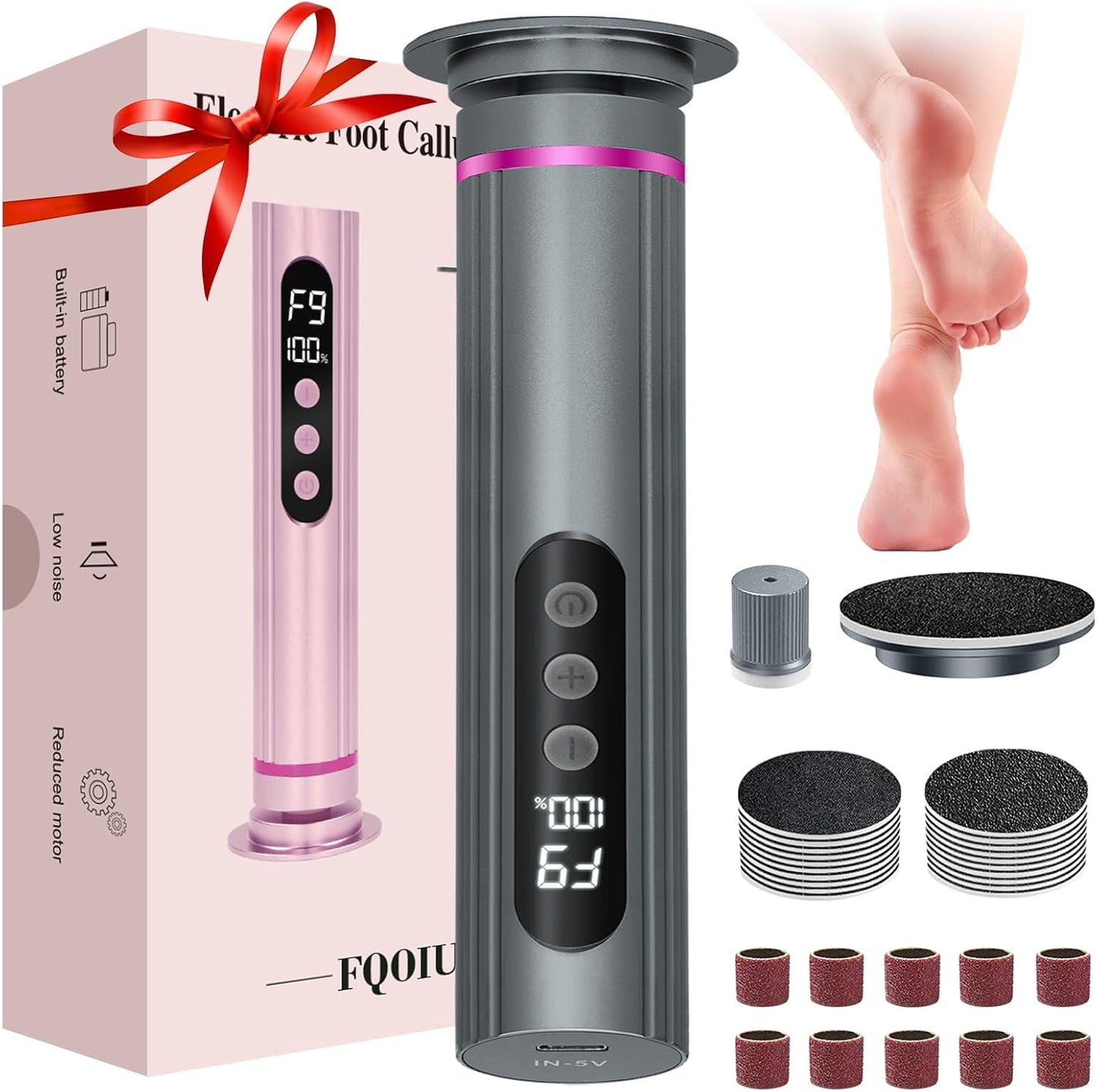 Electric Feet Callus Remover with Adjustable Speed for Care