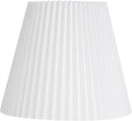 Hardback Knife Pleated Empire Lamp Shade Brussels White Large