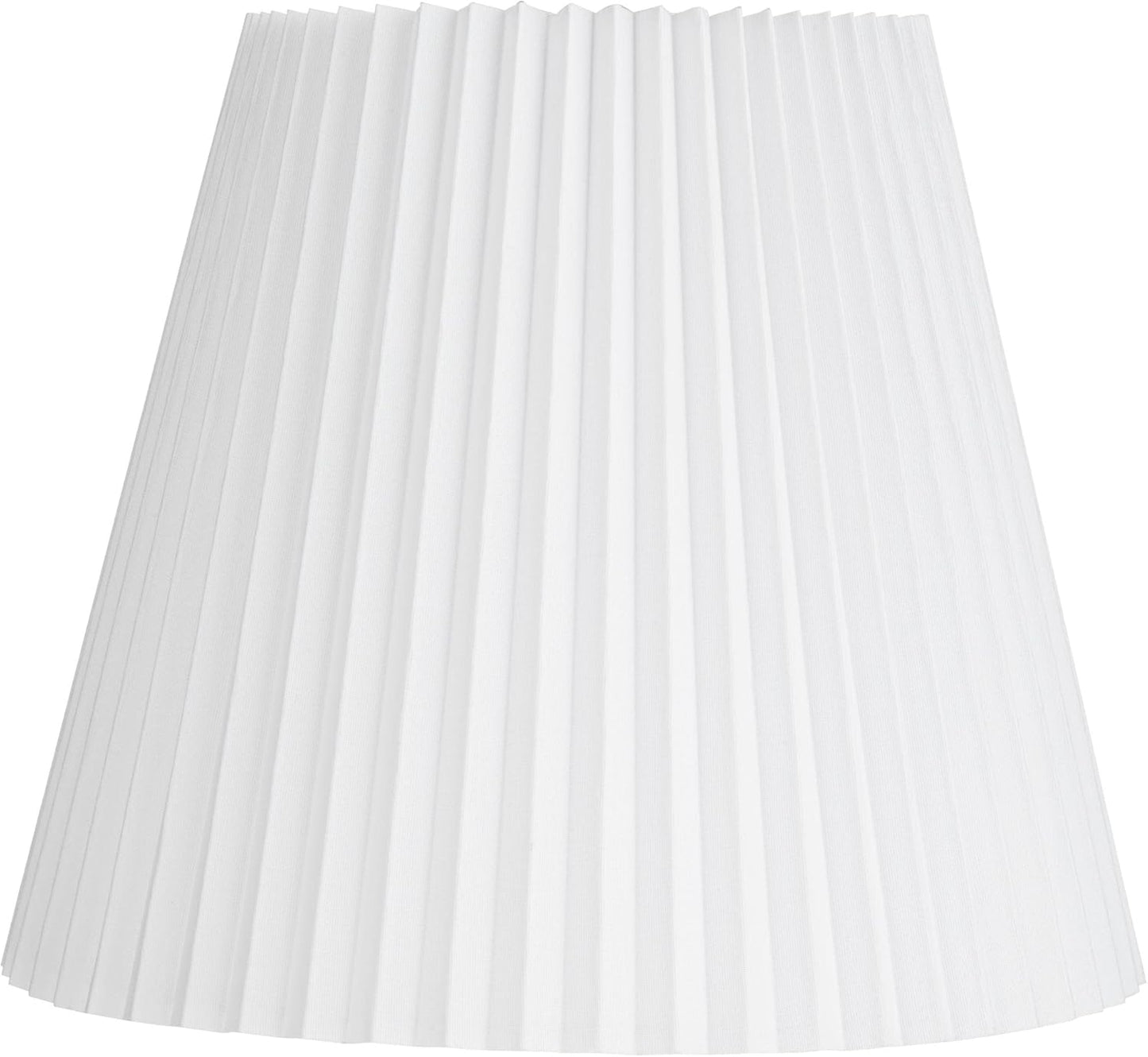 Hardback Knife Pleated Empire Lamp Shade in Brussels White