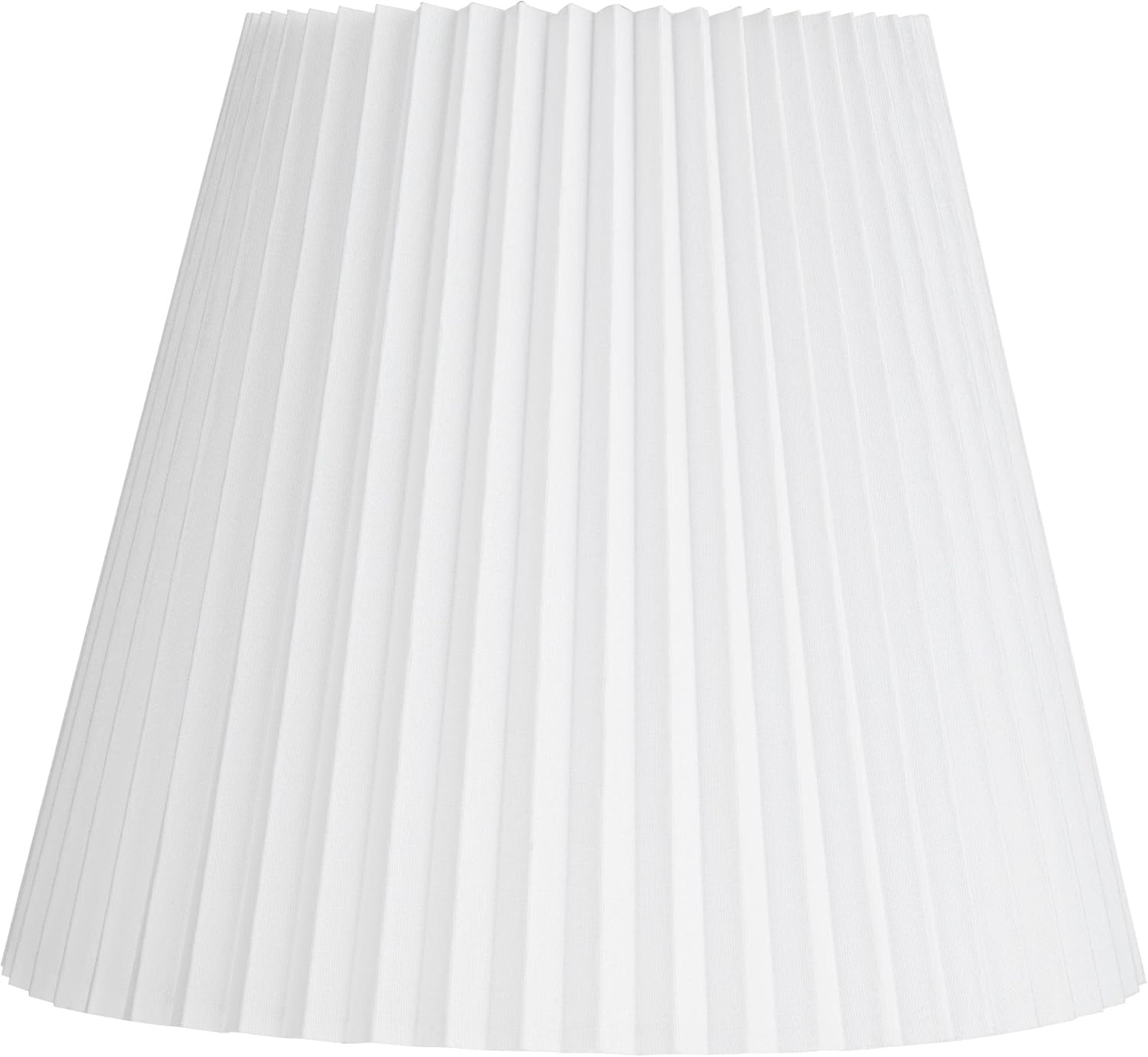 Hardback Knife Pleated Empire Lamp Shade in Brussels White