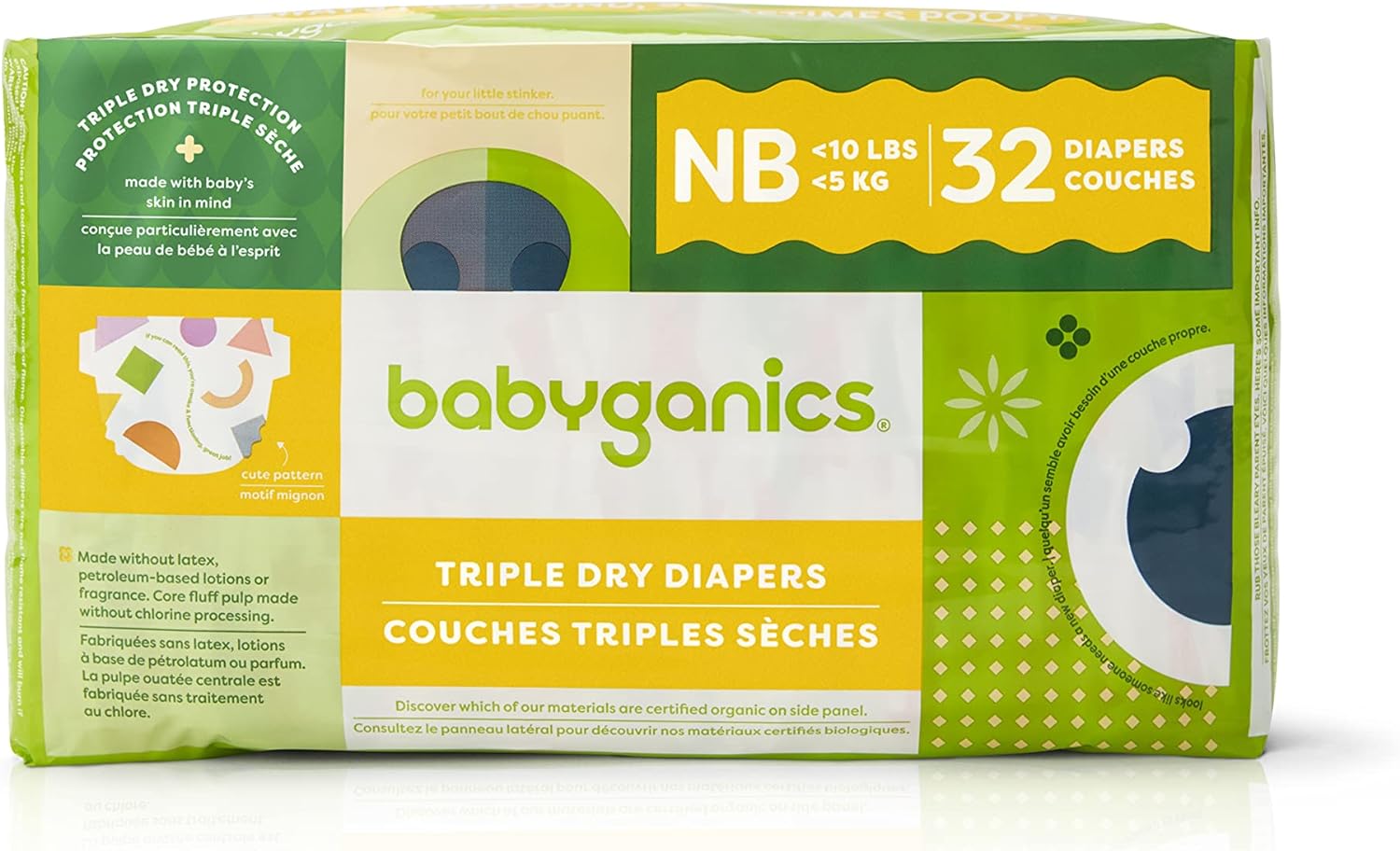 Babyganics Triple Dry Newborn Diapers