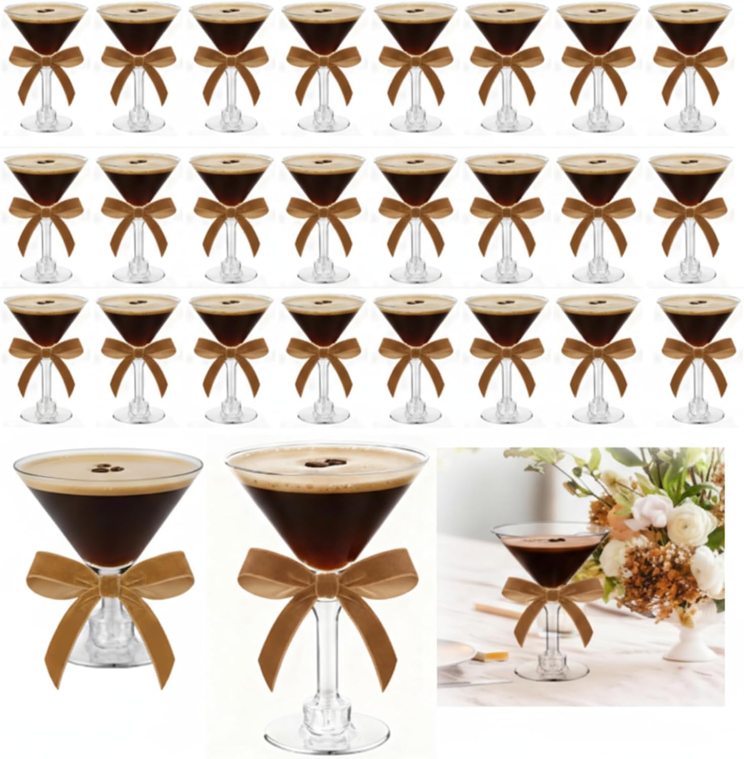 24 Pcs Espresso Martini Birthday Party Decor for Special Events
