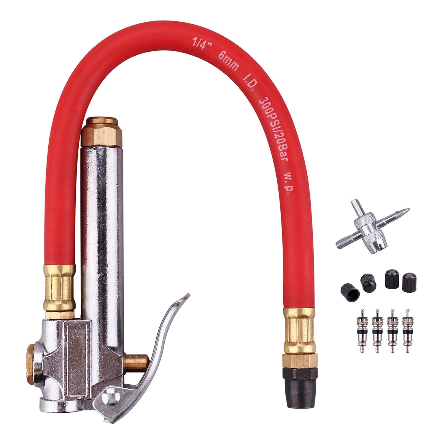 WYNNsky Tire Inflator Gauge - 10 to 90 PSI Accuracy