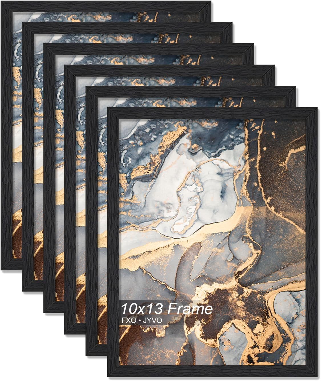 Engineered Wood 10x13 Picture Frame Set of 6 for Photos