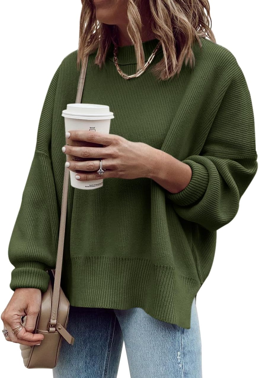 Imily Bela Womens Oversized Tunic Sweaters for Fall Fashion