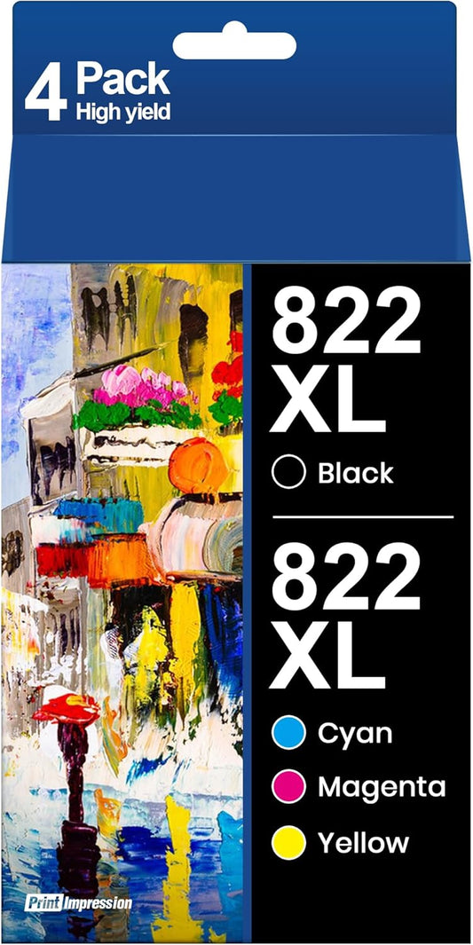Epson 822XL Ink Combo Pack - Vibrant Prints!