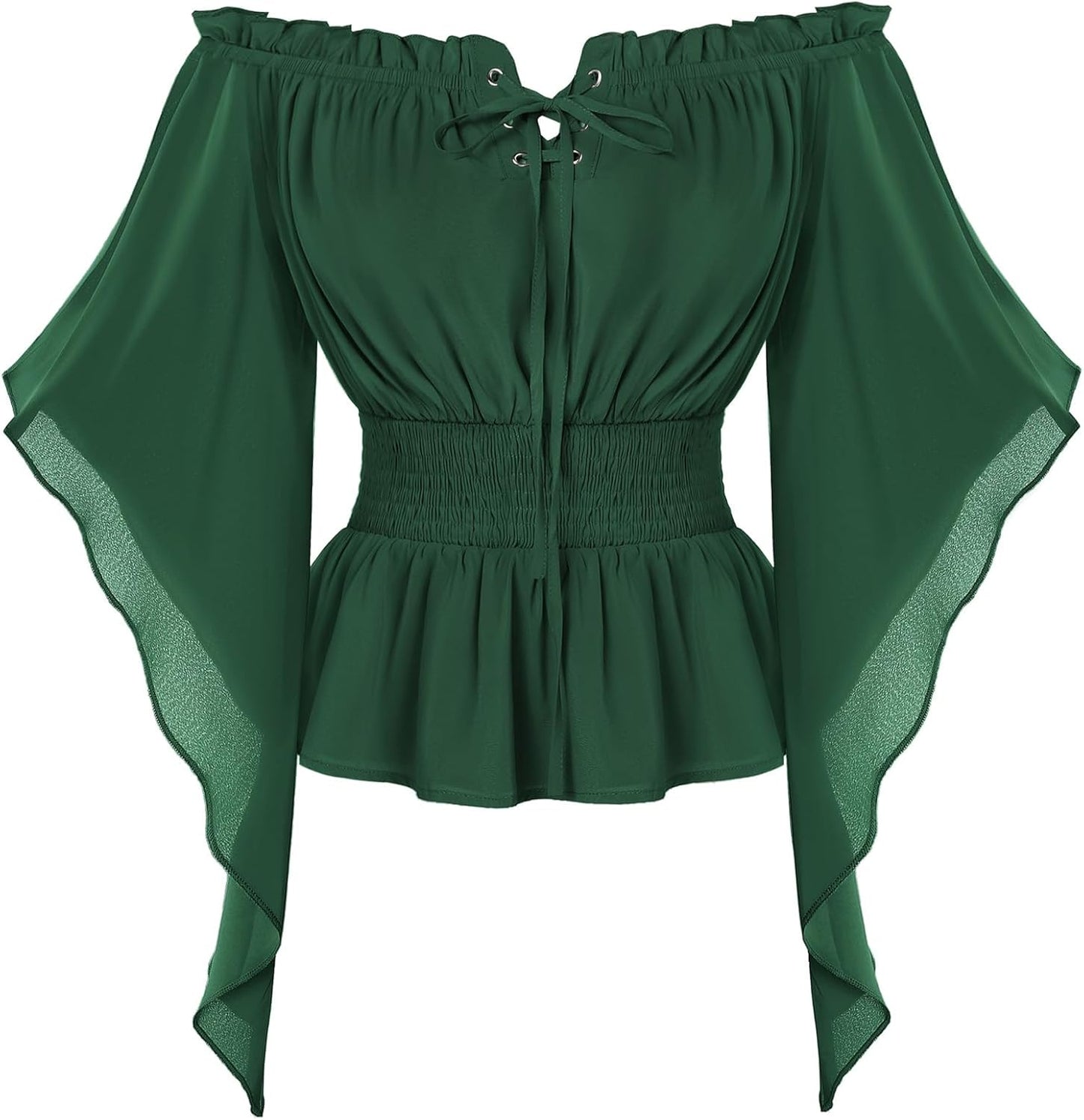 Renaissance Off Shoulder Bell Sleeve Blouse for Women