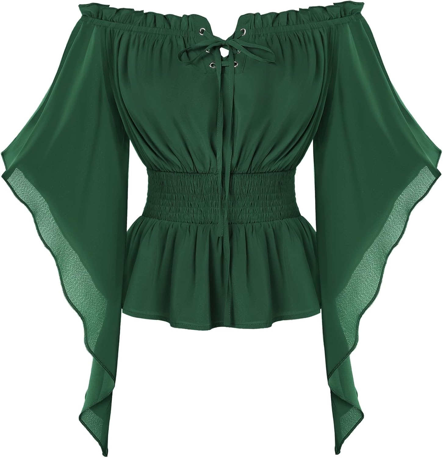Renaissance Off Shoulder Bell Sleeve Blouse for Women