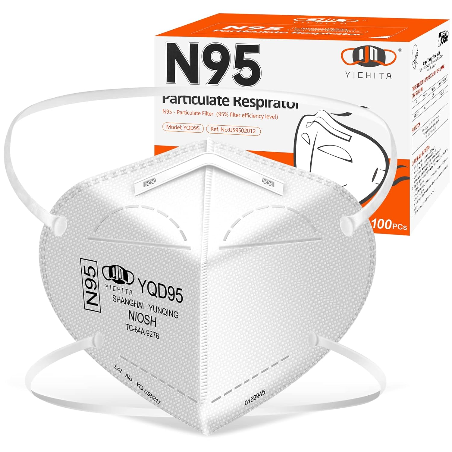N95 Mask NIOSH Approved 100-Pack for Ultimate Protection