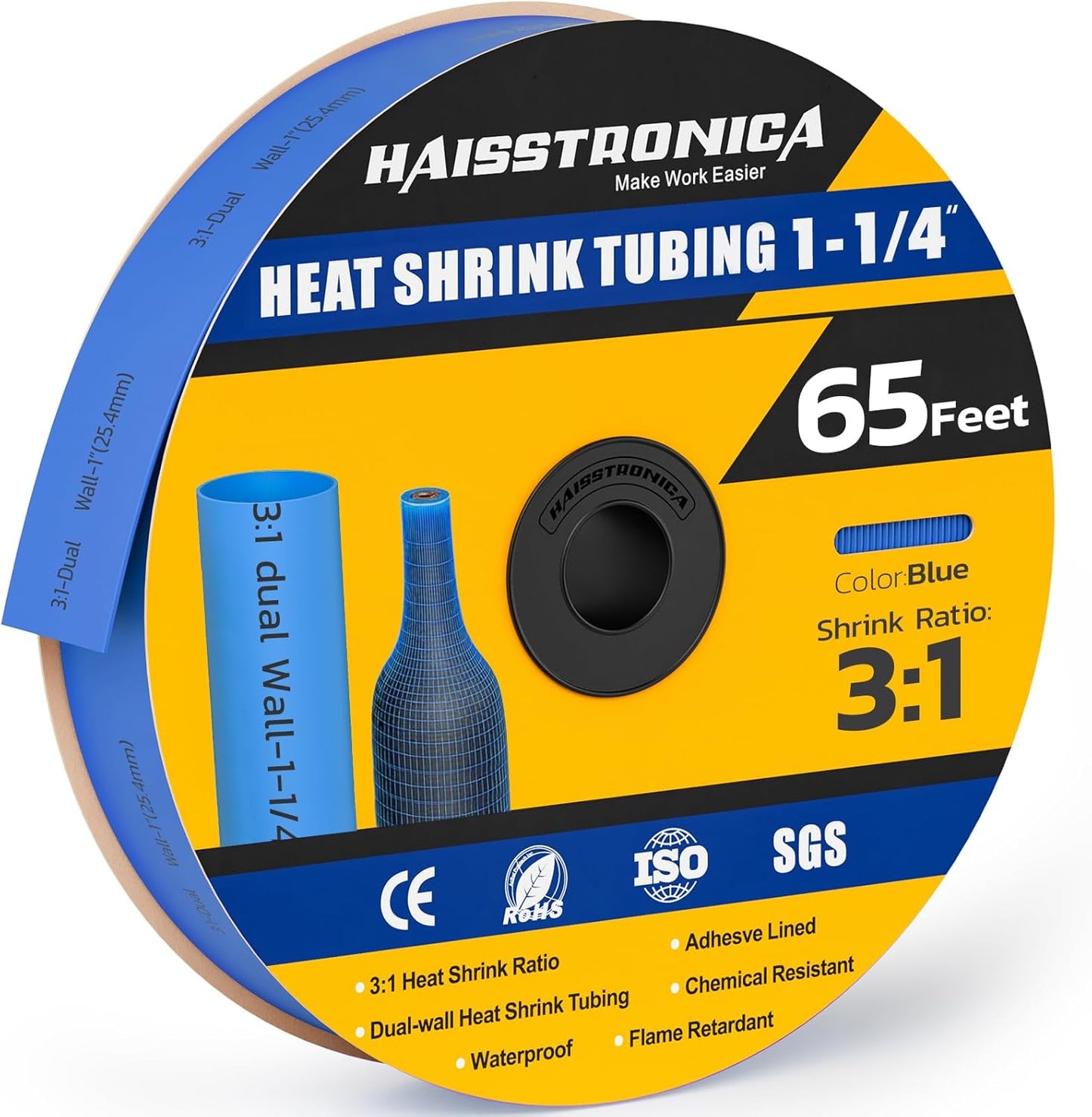 Haisstronica 3:1 Heat Shrink Tubing for Marine and Automotive Use