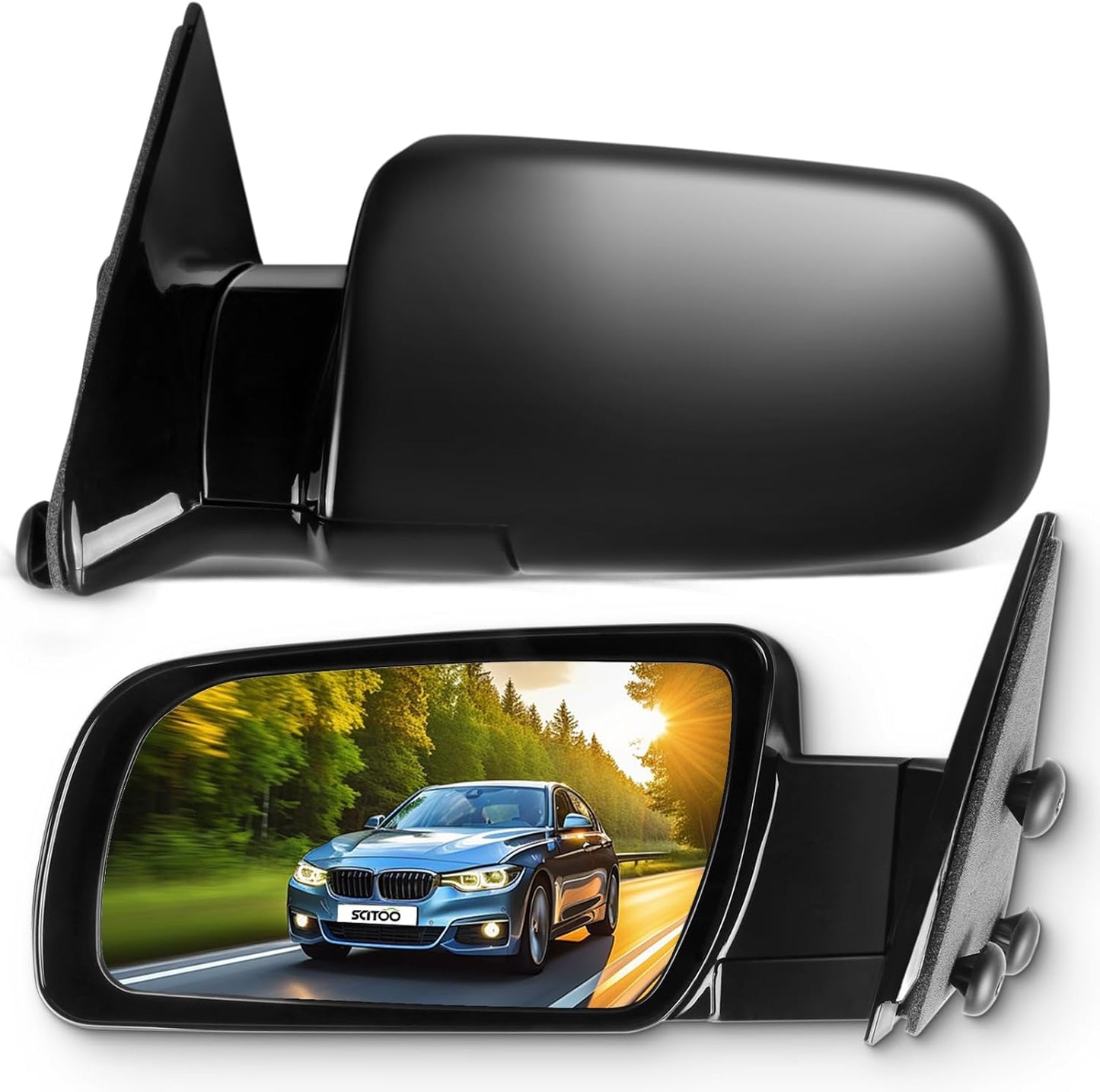 SCITOO Side View Mirrors for Chevy C1500 C2500 C3500 Models