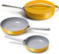 Caraway 4-Piece Fry Pan Set - Non-Stick Cookware for Everyday Use