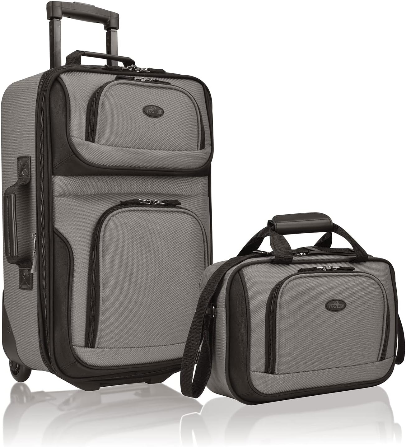 U.S. Traveler Rio Expandable Carry-on Luggage Set for Travel