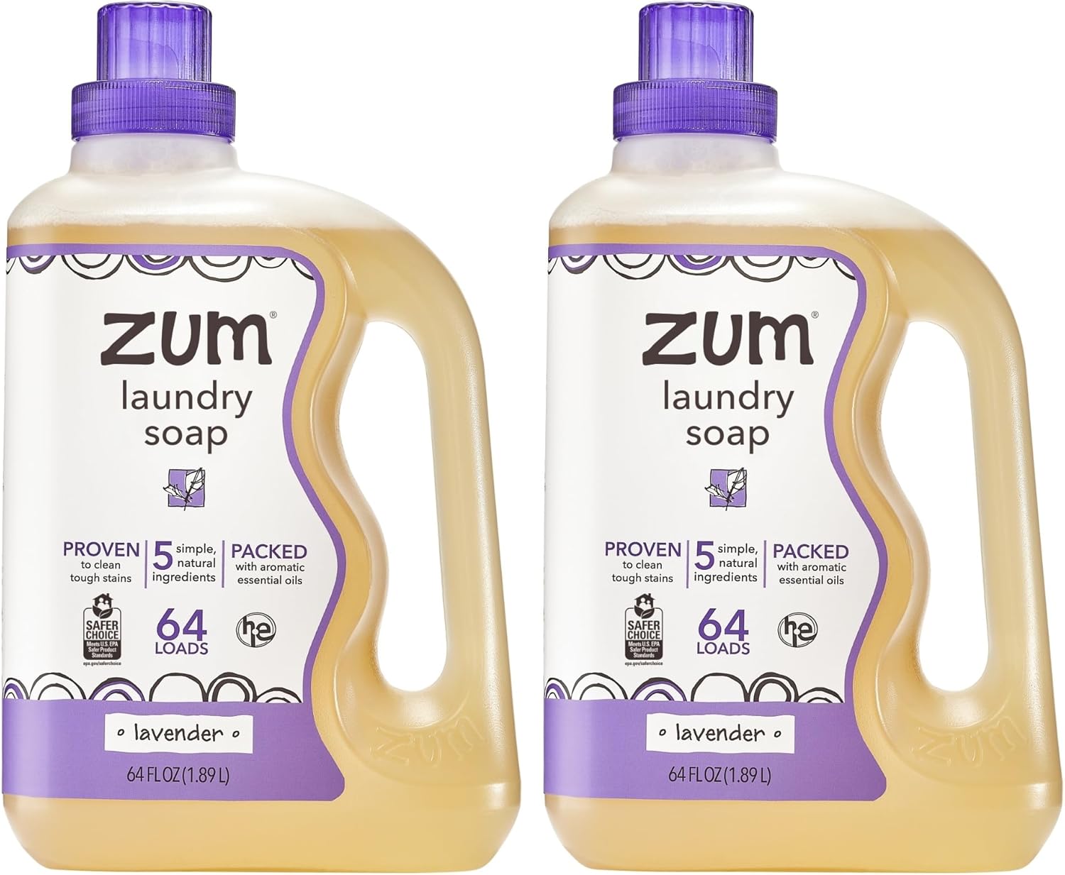 Indigo Wild Zum Clean Laundry Soap - Lavender Scented 64 fl oz