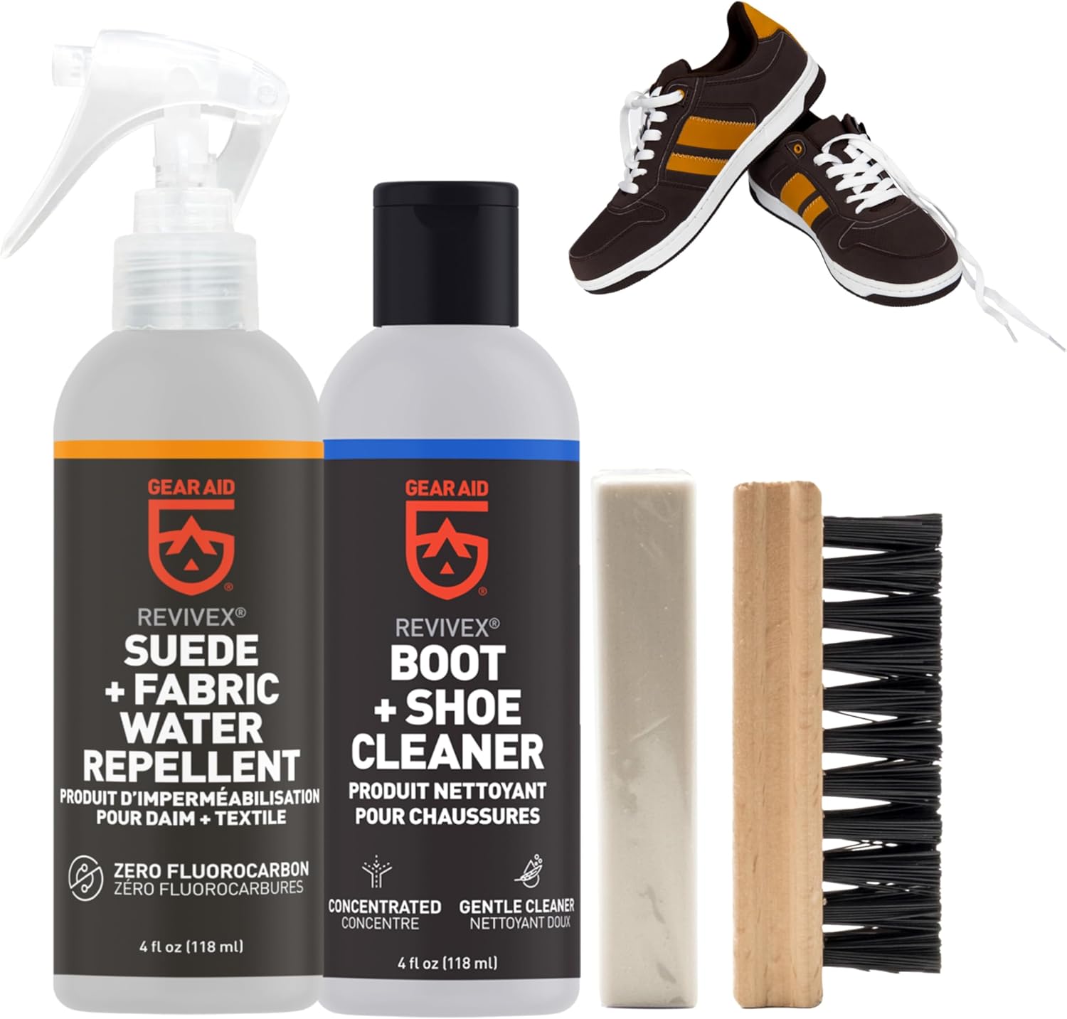 GEAR AID Revivex Suede Shoe Cleaner and Conditioning Kit