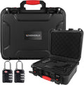 TSA Approved Gun Case Lockable for 1-4 Pistols - Waterproof Hard Shell
