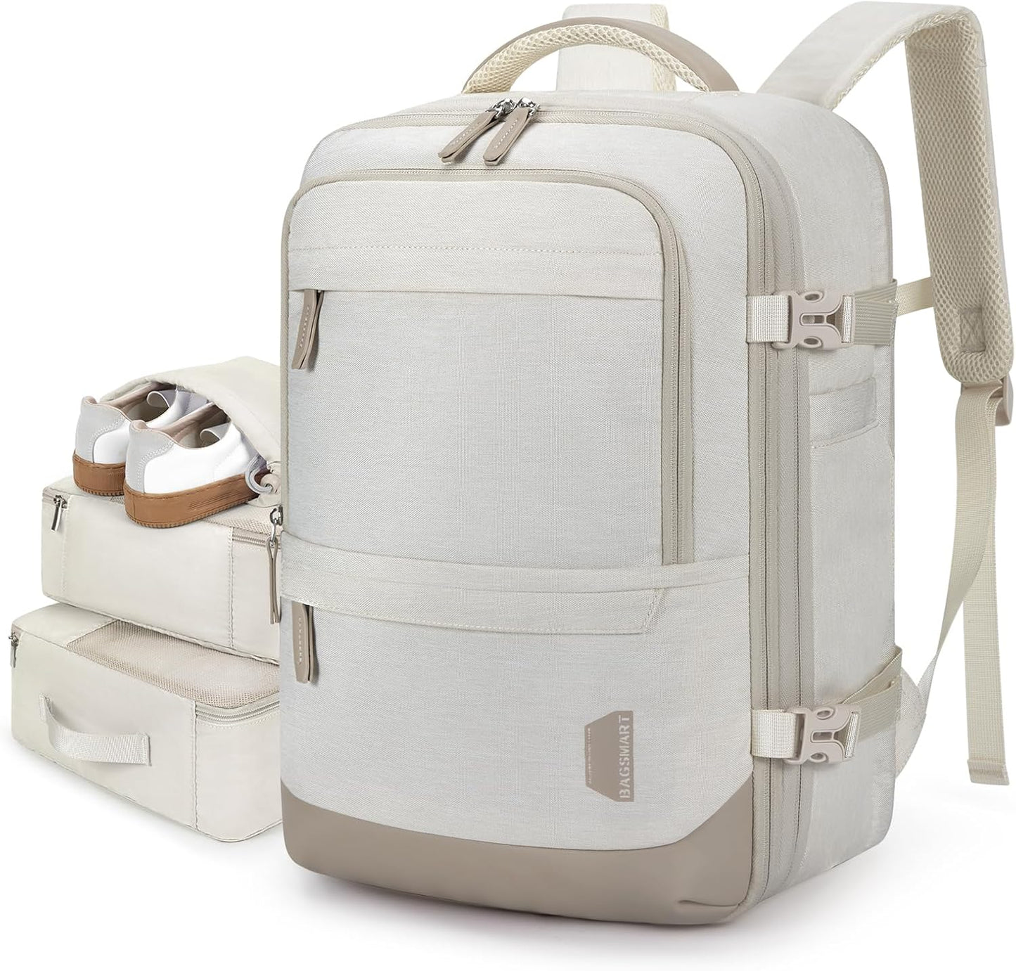 BAGSMART Compression Travel Backpack for Weekend Adventures