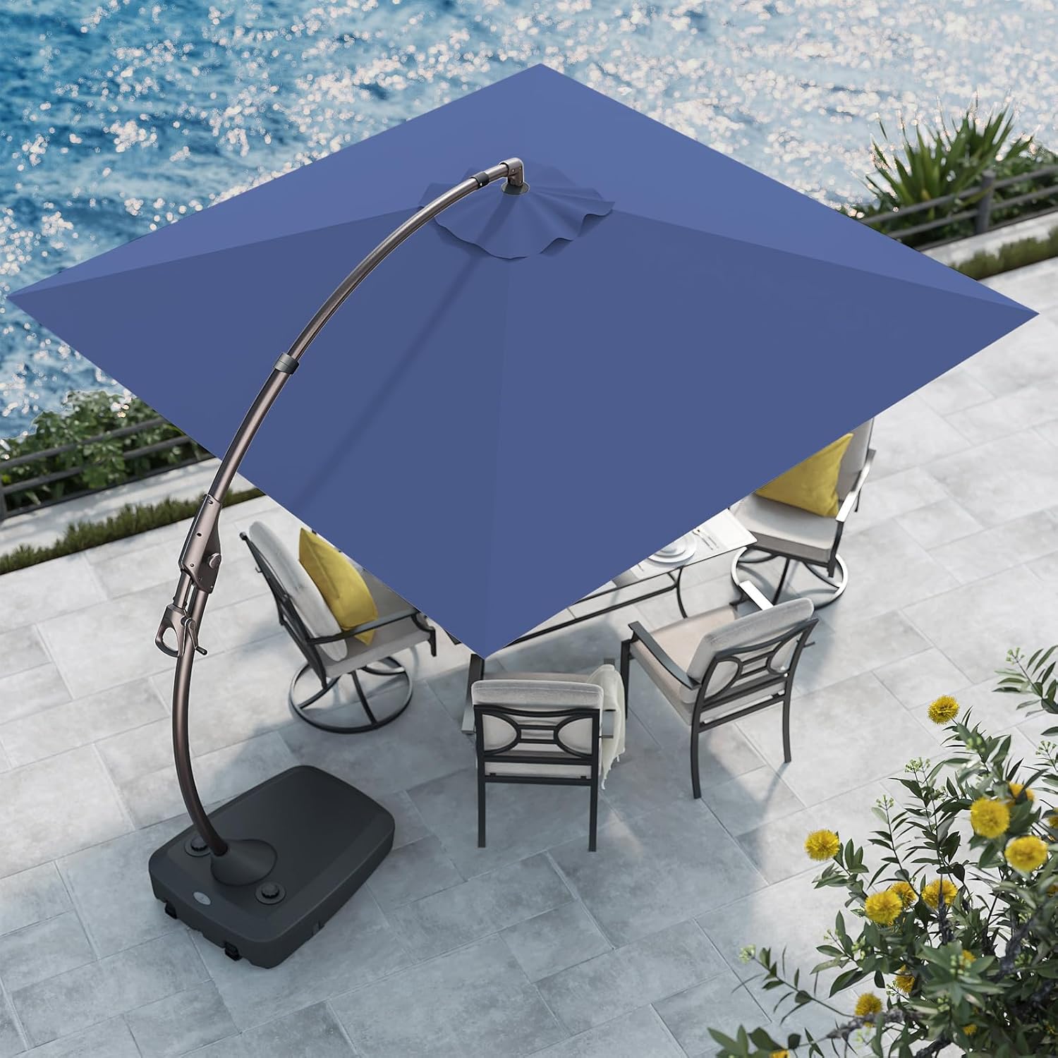 Grand Patio 10x10 FT Cantilever Umbrella for Outdoor Spaces
