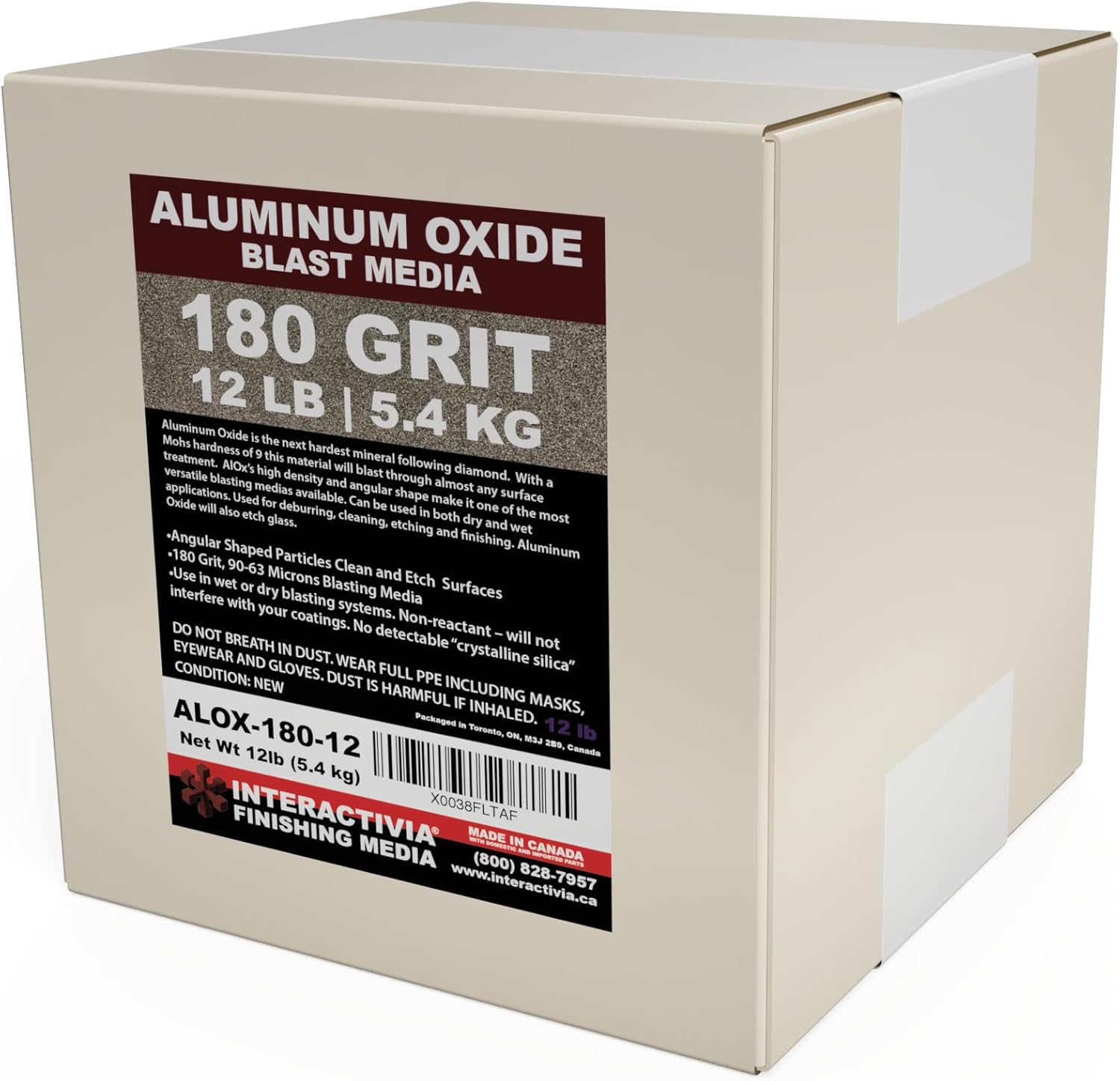 #180 Aluminum Oxide Sand Blasting Media - Fine and Long-Lasting