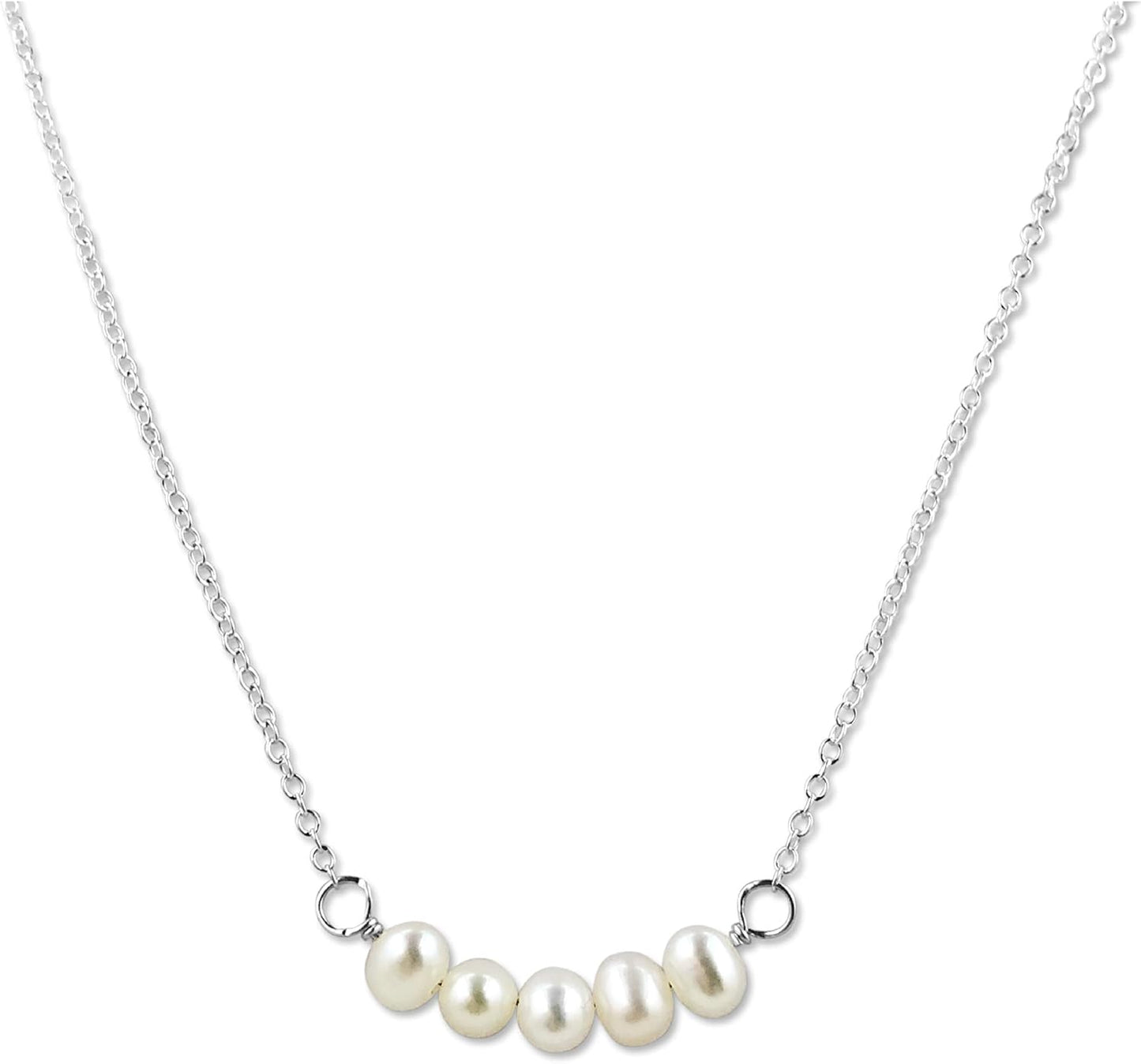 Personalized Birthstone Bar Necklace for Women and Girls
