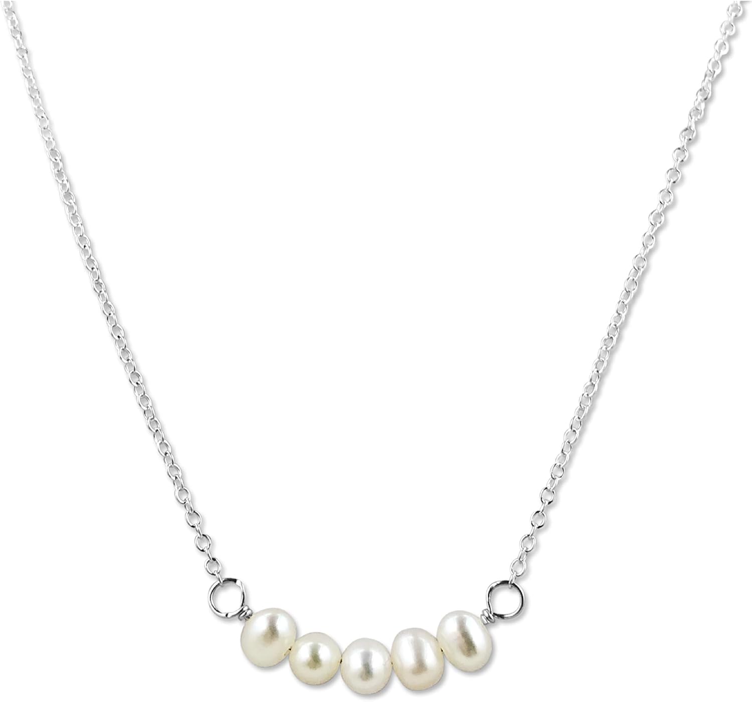 Personalized Birthstone Bar Necklace for Women and Girls