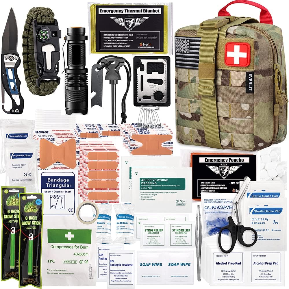 EVERLIT 250-Pc Survival First Aid Kit: Ultimate Emergency Gear