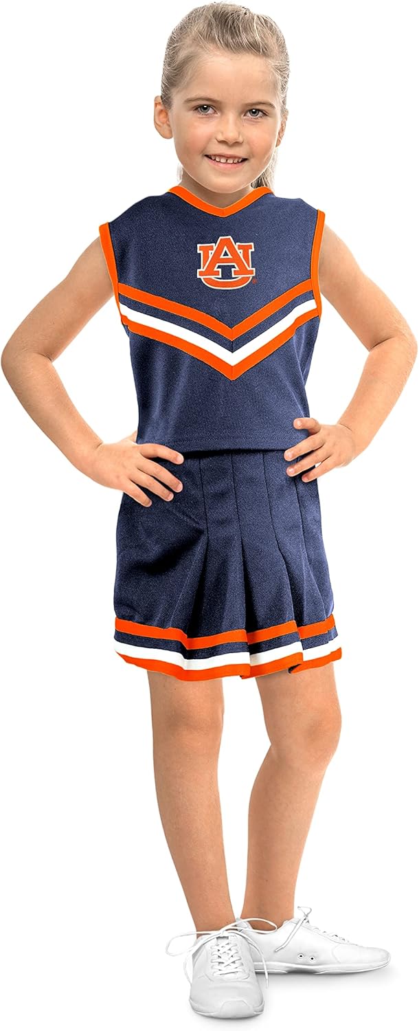 Auburn NCAA Toddler/Youth Girls Cheer Dress for Game Day Fun