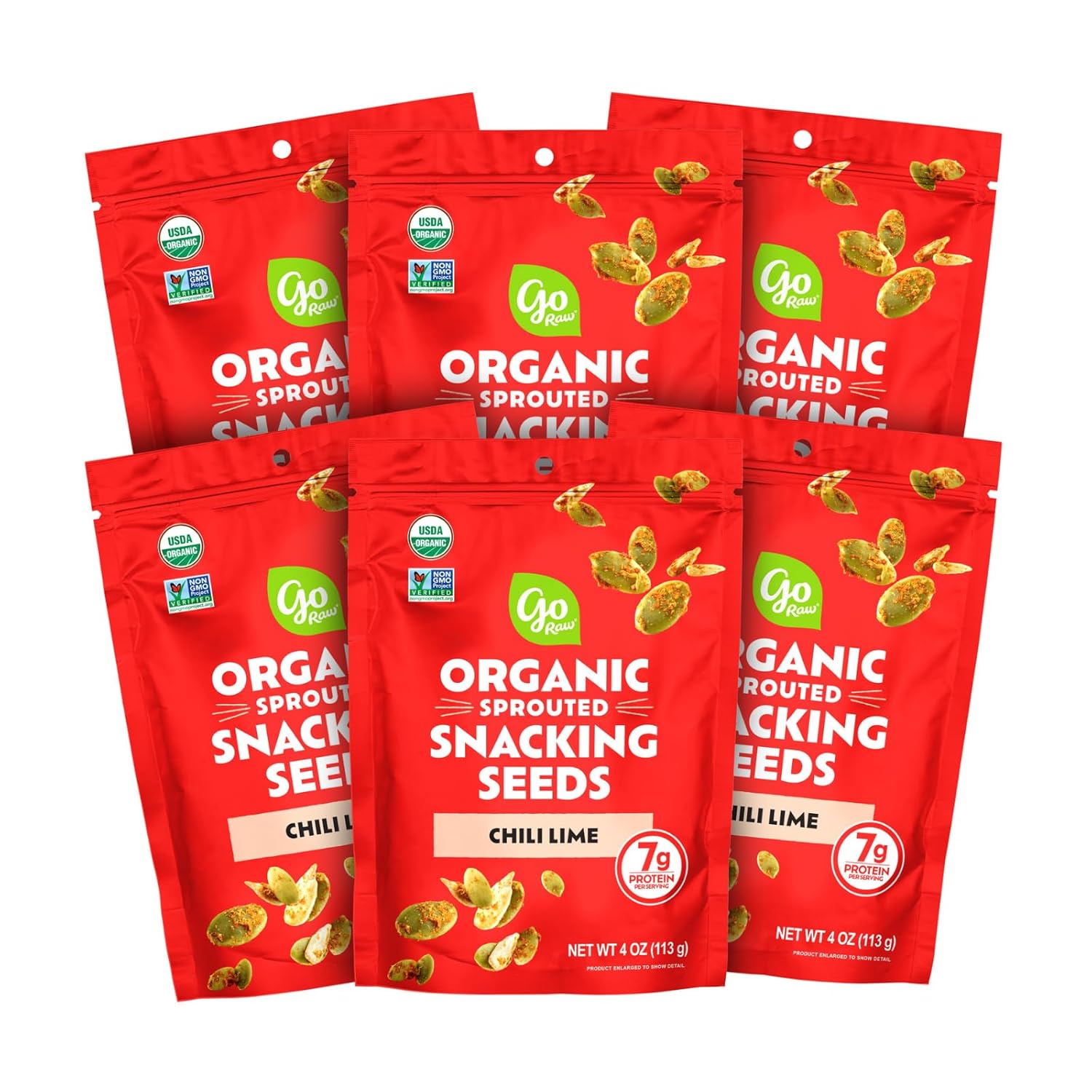 Go Raw Organic Sprouted Chili Lime Seeds - Healthy Snack Option