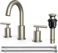 Brushed Nickel Bathroom Faucet 8 in Widespread 2-Handle - Durable PVD