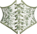 Scarlet Darkness Corset Belt for Women Underbust - Floral Lace-Up