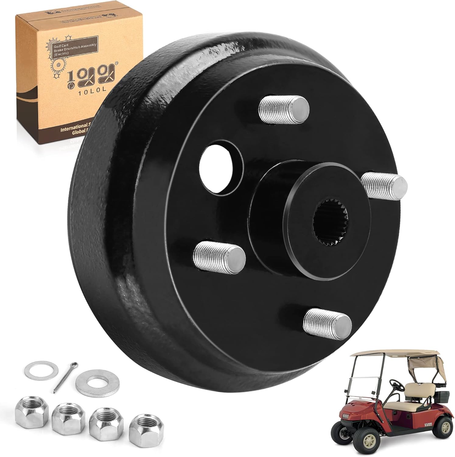 Golf Cart Brake Drum Hub Assembly for EZGO TXT PDS 1982-up