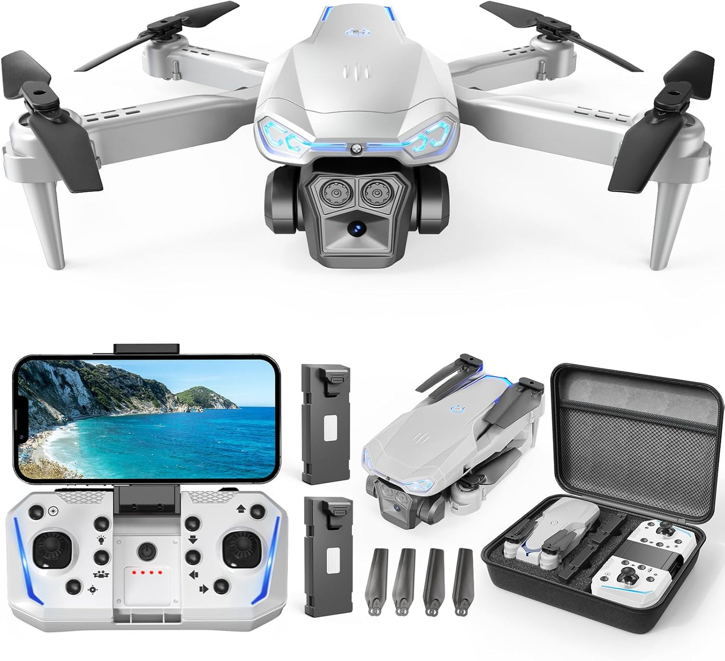 1080P HD Foldable Drone with Camera for Kids and Adults