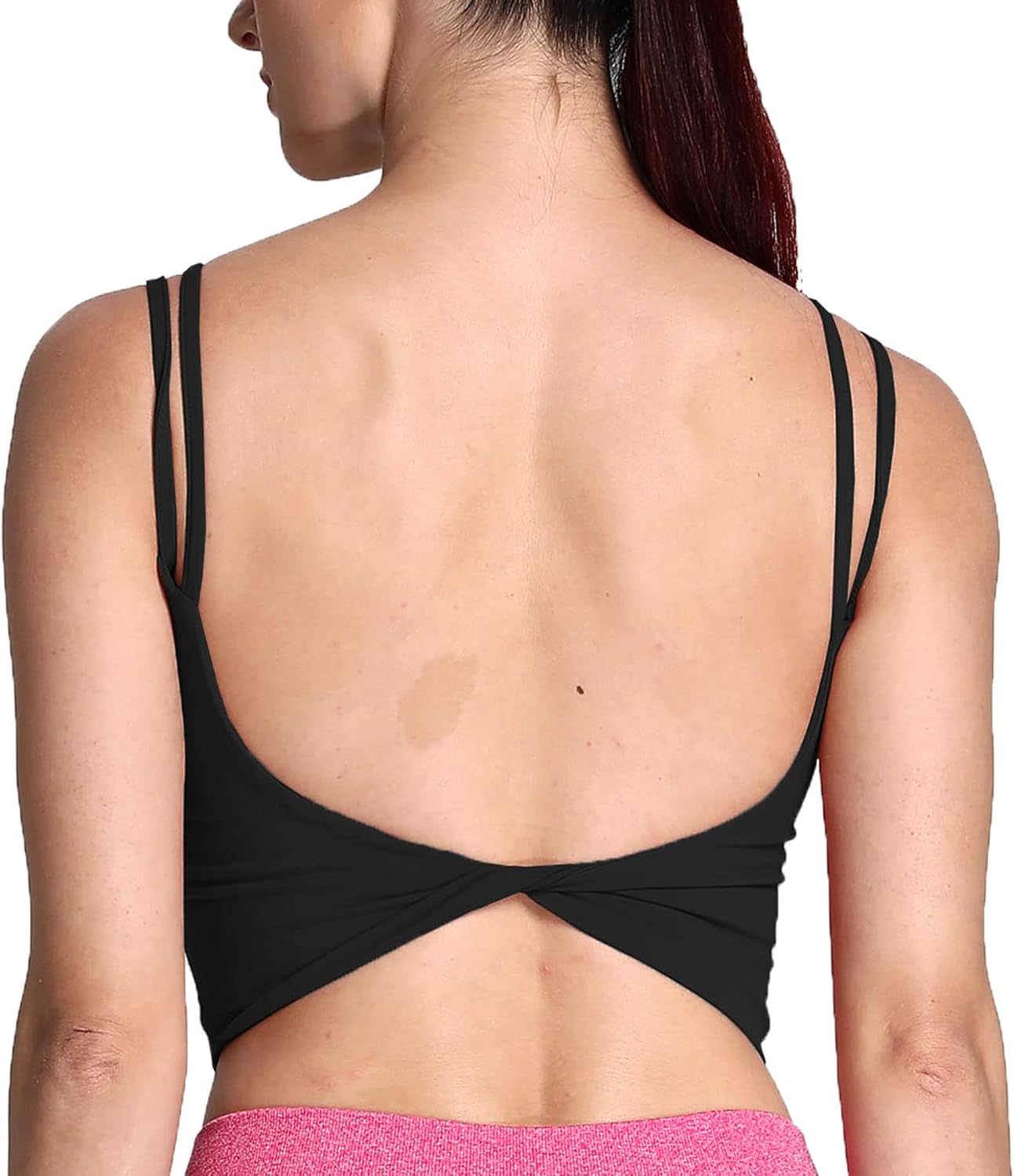 Aoxjox Twist Back Sports Bra - Padded & Backless