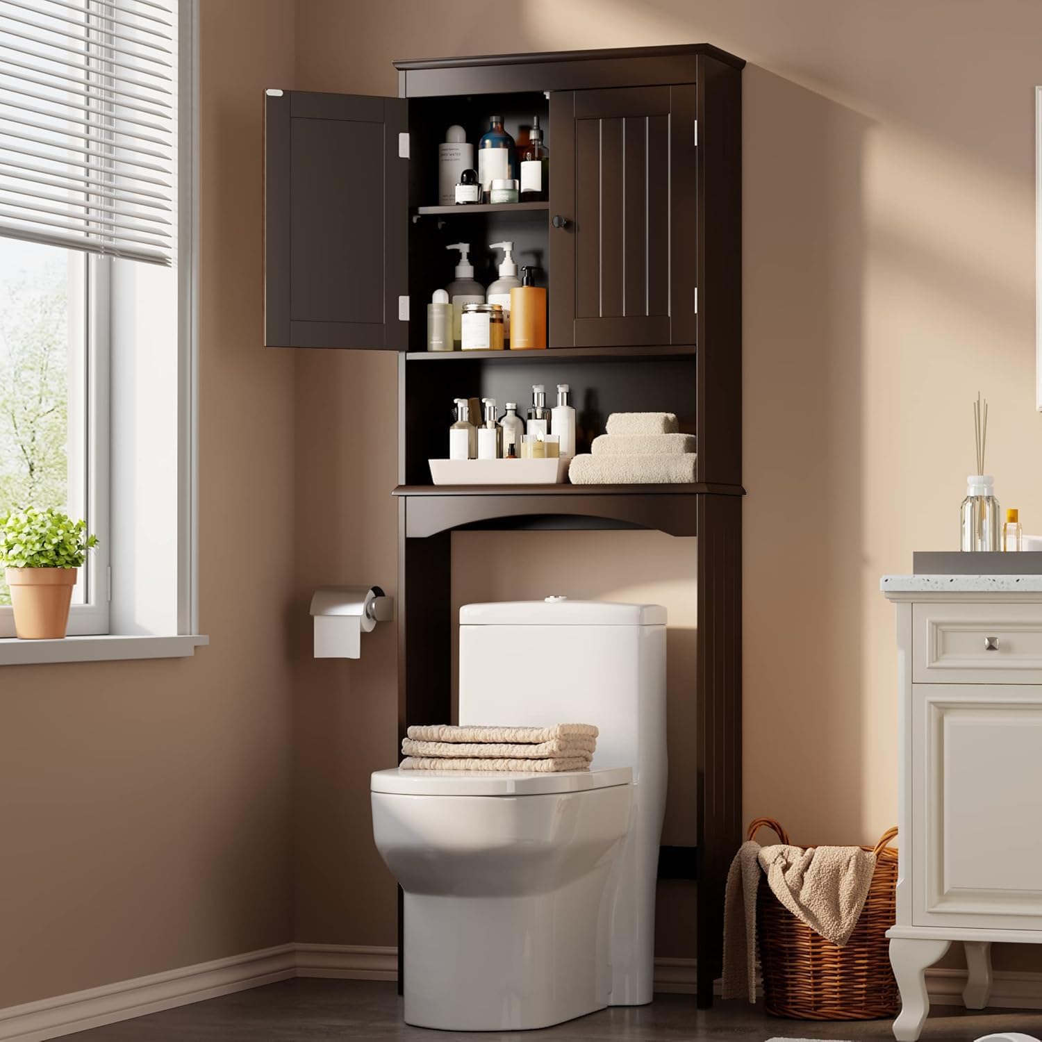 Gizoon Over The Toilet Storage Cabinet for Space-Saving Needs