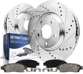 Front Brake Kit for 2006-2018 Ram 1500 - Drilled & Slotted Rotors