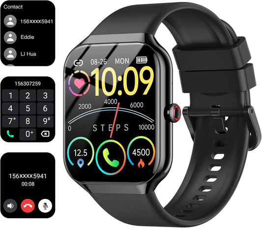 Fempoin Smartwatch - HD Touch Screen, Answer Calls, Sport Tracker, Heart Rate Monitor