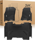 3W Floor Mats Fit for Dodge Ram 1500 Crew Cab 2025 - All Weather TPE