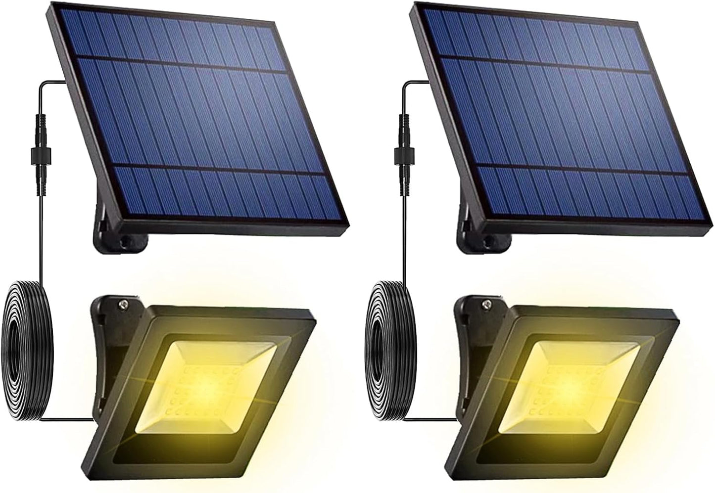 Solar Flood Lights Outdoor with 16FT Cable for Versatile Use